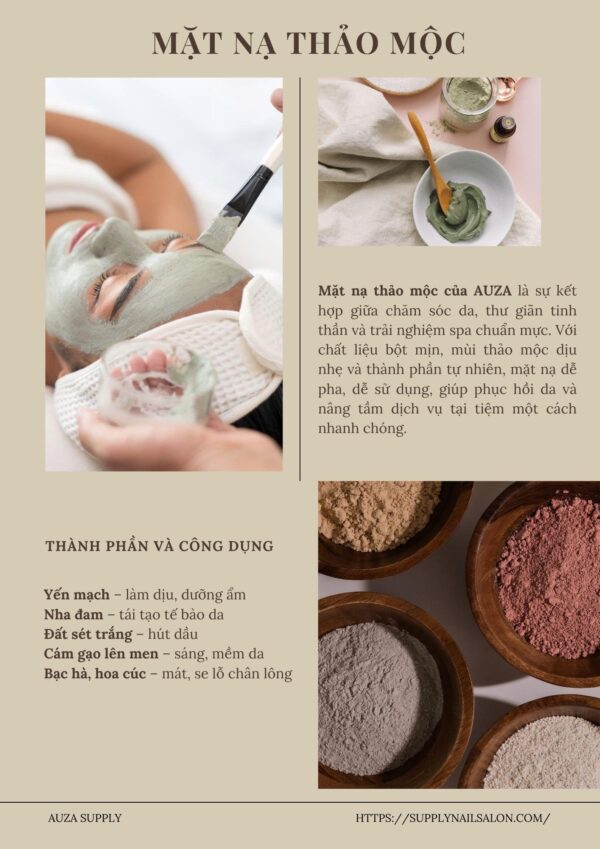 MẶT NẠ THẢO MỘC - LIỆU TRÌNH FACIAL CAO CẤP - Hình ảnh 2